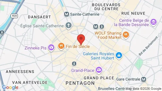 Apartments for rent i Stad Brussel - kort over placeringen