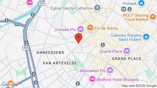 Apartments for rent i Stad Brussel - kort over placeringen