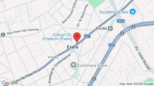 Apartments for rent i Brussels Evere - kort over placeringen
