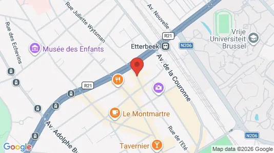 Apartments for rent i Brussels Elsene - kort over placeringen