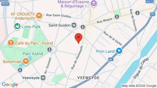 Apartments for rent i Brussels Anderlecht - kort over placeringen