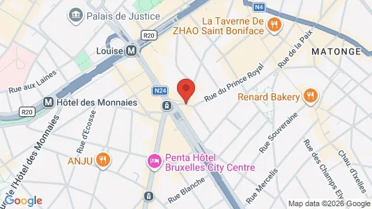 Apartments for rent i Stad Brussel - kort over placeringen