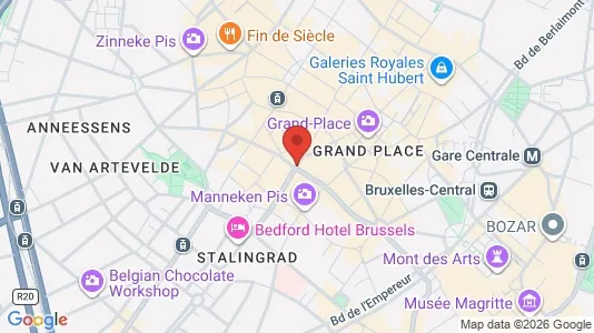 Apartments for rent i Stad Brussel - kort over placeringen