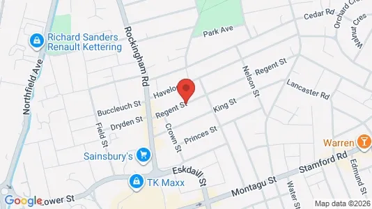 Apartments for rent i Kettering - Northamptonshire - kort over placeringen