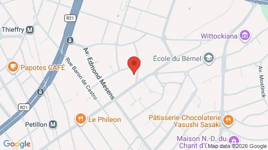 Apartments for rent i Brussels Etterbeek - kort over placeringen