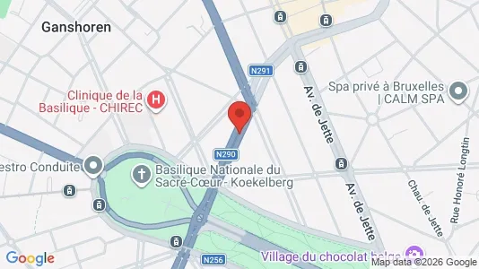 Apartments for rent i Brussels Ganshoren - kort over placeringen