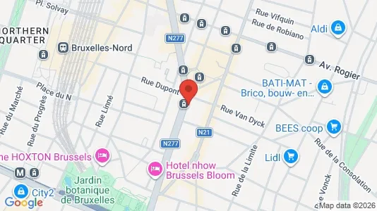 Apartments for rent i Brussels Schaarbeek - kort over placeringen