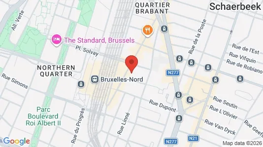 Apartments for rent i Brussels Schaarbeek - kort over placeringen