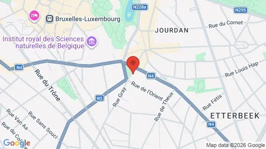 Apartments for rent i Brussels Etterbeek - kort over placeringen