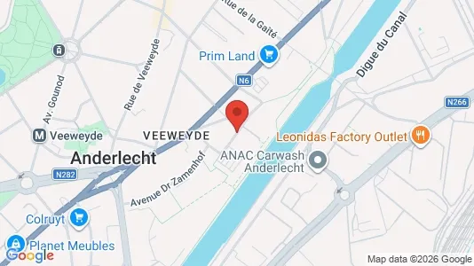 Apartments for rent i Brussels Anderlecht - kort over placeringen