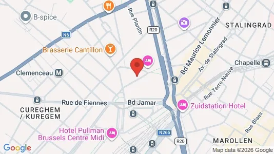 Apartments for rent i Brussels Anderlecht - kort over placeringen