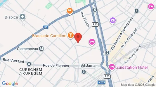 Apartments for rent i Brussels Anderlecht - kort over placeringen