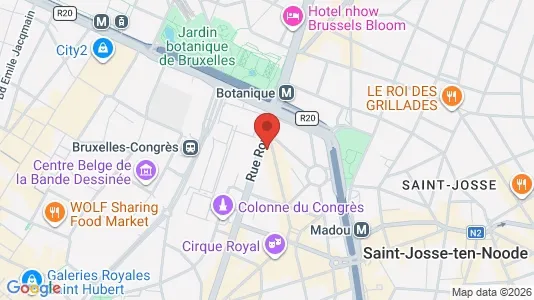 Apartments for rent i Stad Brussel - kort over placeringen
