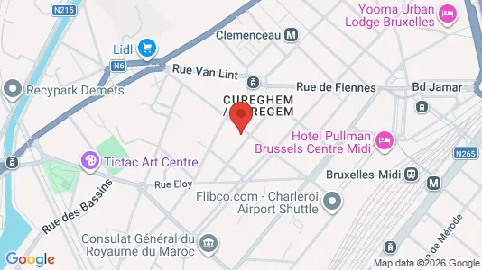 Apartments for rent i Brussels Anderlecht - kort over placeringen