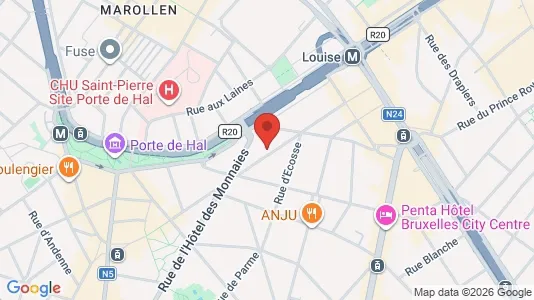 Apartments for rent i Brussels Sint-Gillis - kort over placeringen