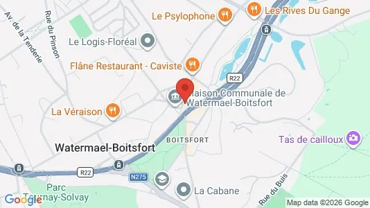 Apartments for rent i Brussels Watermaal-Bosvoorde - kort over placeringen