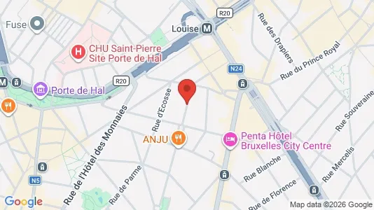 Apartments for rent i Brussels Sint-Gillis - kort over placeringen