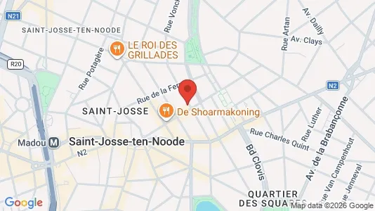 Apartments for rent i Brussels Sint-Joost-ten-Node - kort over placeringen