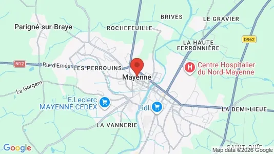 Apartments for rent in Mayenne - Photo from Google Street View
