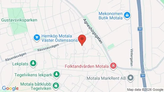 Apartments for rent i Motala - kort over placeringen