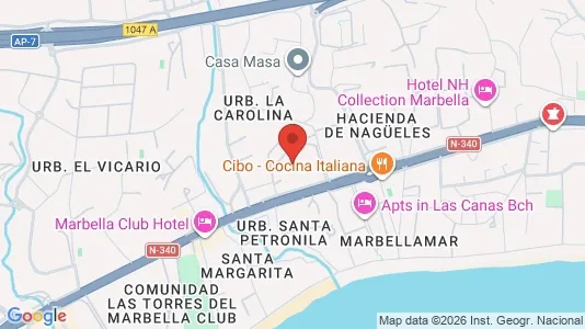 Apartments for rent i Marbella - kort over placeringen