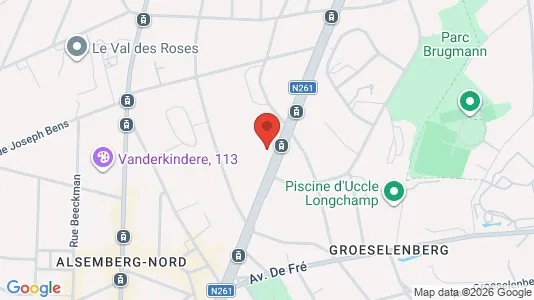 Apartments for rent i Brussels Ukkel - kort over placeringen