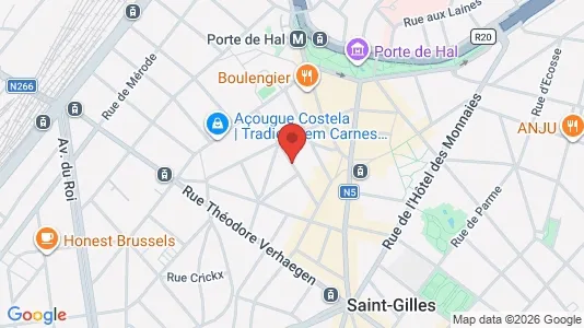 Apartments for rent i Brussels Sint-Gillis - kort over placeringen