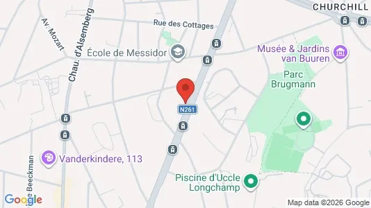 Apartments for rent i Brussels Ukkel - kort over placeringen
