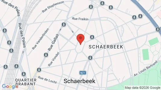 Apartments for rent i Brussels Schaarbeek - kort over placeringen
