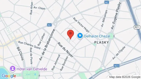 Apartments for rent i Brussels Schaarbeek - kort over placeringen
