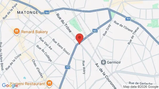Apartments for rent i Brussels Elsene - kort over placeringen