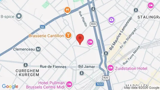 Apartments for rent i Brussels Anderlecht - kort over placeringen