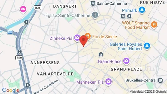 Apartments for rent i Stad Brussel - kort over placeringen