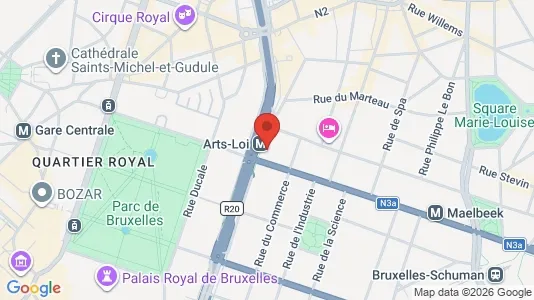 Apartments for rent i Stad Brussel - kort over placeringen
