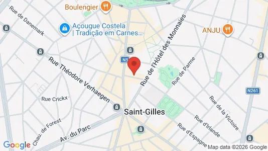 Apartments for rent i Brussels Sint-Gillis - kort over placeringen