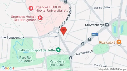 Apartments for rent i Brussels Jette - kort over placeringen