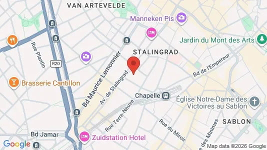 Apartments for rent i Stad Brussel - kort over placeringen