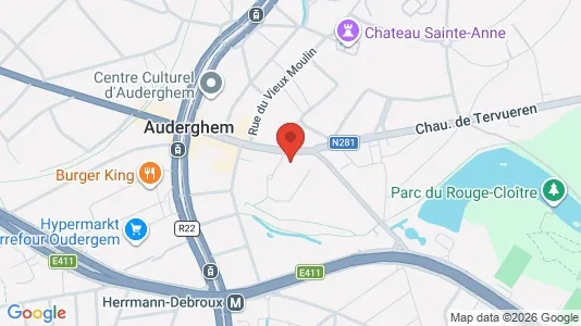 Apartments for rent i Brussels Oudergem - kort over placeringen