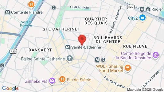 Apartments for rent i Stad Brussel - kort over placeringen
