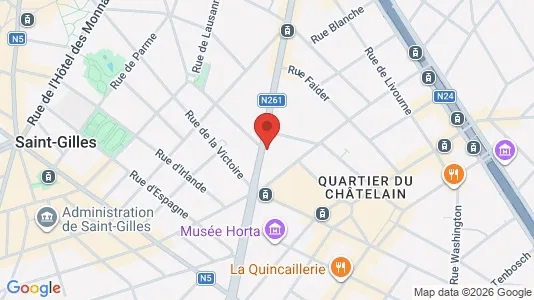 Apartments for rent i Brussels Sint-Gillis - kort over placeringen