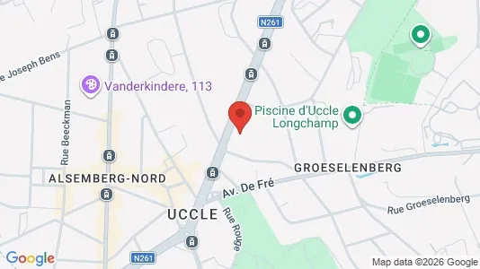 Apartments for rent i Brussels Ukkel - kort over placeringen