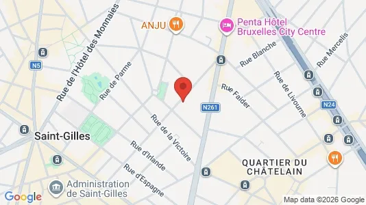 Apartments for rent i Brussels Sint-Gillis - kort over placeringen