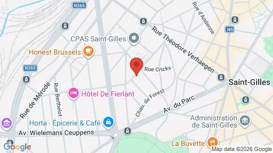 Apartments for rent i Brussels Sint-Gillis - kort over placeringen