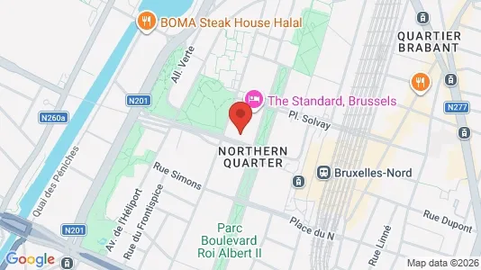 Apartments for rent i Stad Brussel - kort over placeringen
