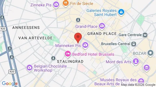 Apartments for rent i Stad Brussel - kort over placeringen