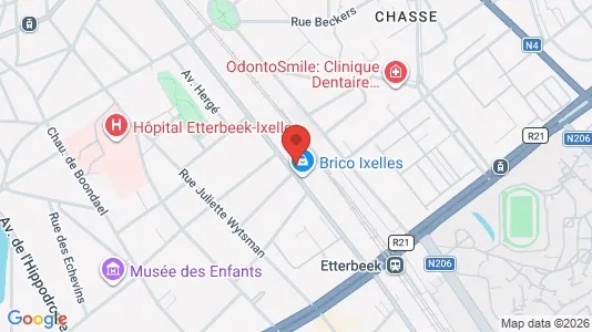 Apartments for rent i Brussels Elsene - kort over placeringen