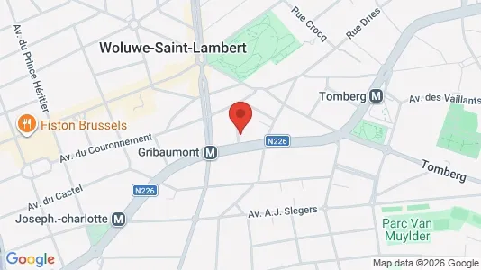 Apartments for rent i Brussels Sint-Lambrechts-Woluwe - kort over placeringen