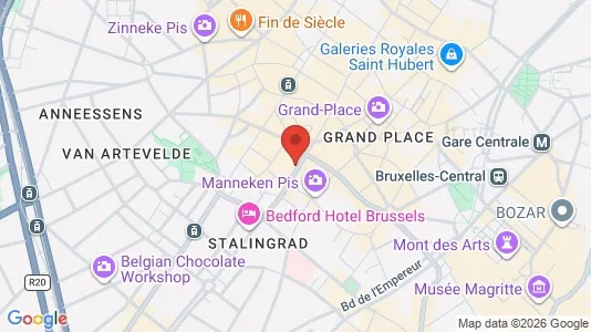 Apartments for rent i Stad Brussel - kort over placeringen