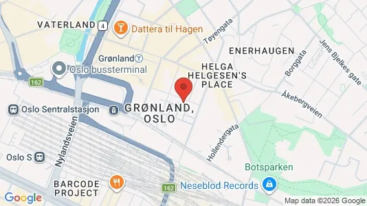 Rooms for rent i Oslo Gamle Oslo - kort over placeringen