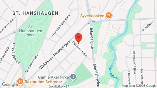 Rooms for rent i Oslo St. Hanshaugen - kort over placeringen
